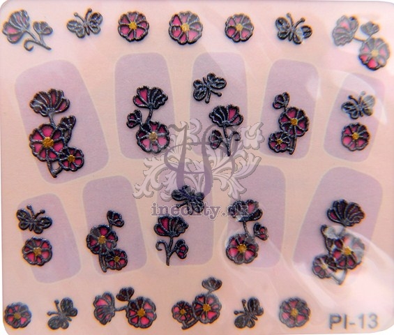 3D Nálepky Kvety PI-13