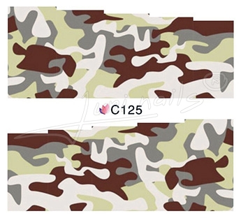 Vodolepky Celoplošné Army Kamufláž C125