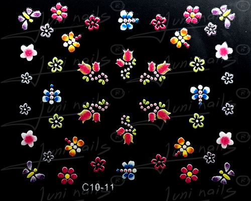 Nálepky Kvety a Motýle C10-11