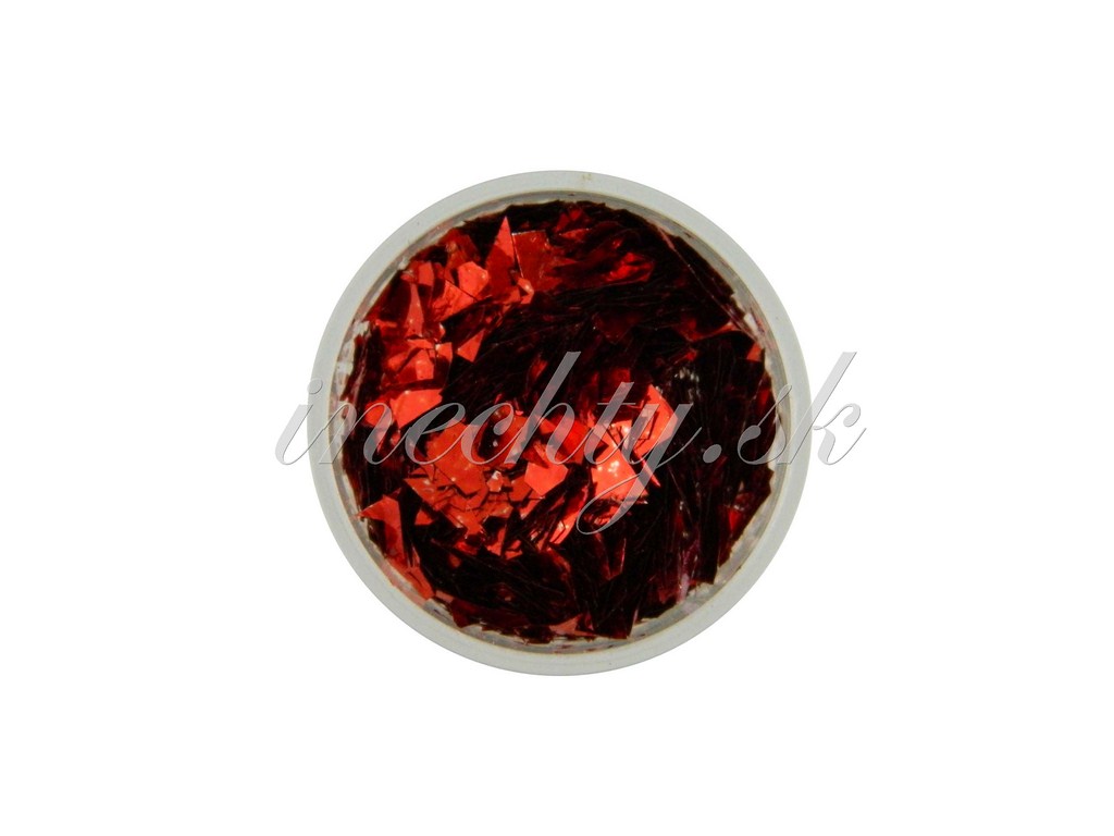 Ozdoba ľadový mylar - červený (m)