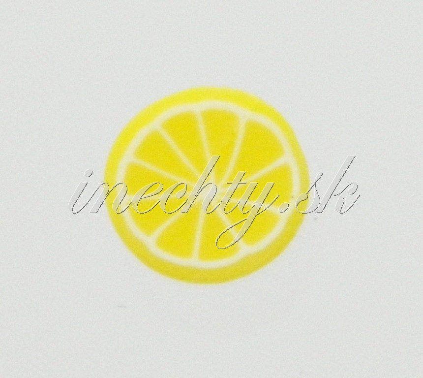 Ozdoba fimo citrón - 15ks