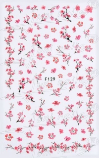 Samolepky Kvety F129