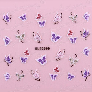 Nálepky Glitrové Motýle 999D